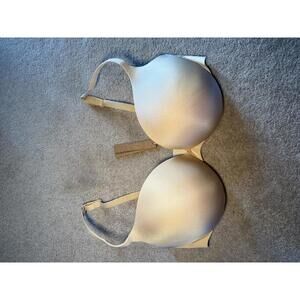 Skims Ultimate Push Up Plunge Bra Color Sand Size 38DDD